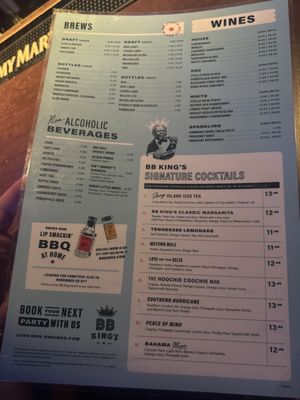 Menu photo 4 BB King's Blues Club Montgomery, AL Menu photo 4 BB King's Blues Club Montgomery, AL