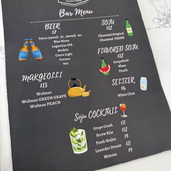 Somethin - bar menu - Korean Near Me - La Mirada, California Somethin - bar menu - Korean Near Me - La Mirada, California