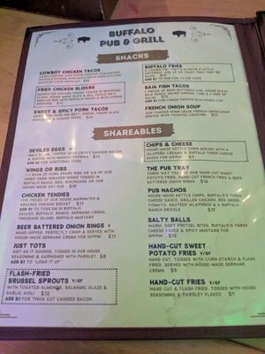 Menu photo 1 Buffalo Pub and Grill San Luis Obispo, CA Menu photo 1 Buffalo Pub and Grill San Luis Obispo, CA