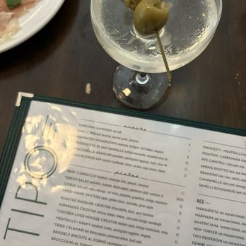 Tipo - Dirty martini - Italian Near Me - Portland, Maine Tipo - Dirty martini - Italian Near Me - Portland, Maine