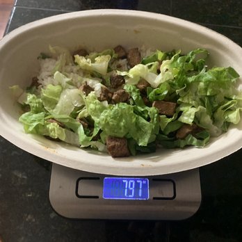 Chipotle Mexican Grill - Not even 8 ounces INCLUDING the bowl - Mexican Near Me - Happy Valley, Oregon Chipotle Mexican Grill - Not even 8 ounces INCLUDING the bowl - Mexican Near Me - Happy Valley, Oregon