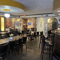 Inside, ran in for takeout late afternoon