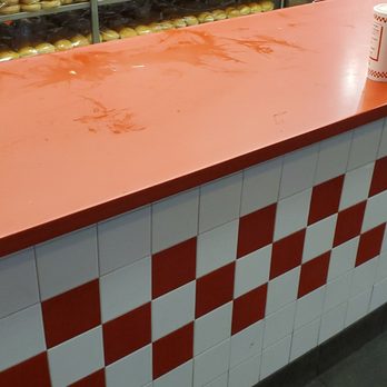 Five Guys - a counter with donuts in the background - Burgers Near Me - Allen Park, Michigan Five Guys - a counter with donuts in the background - Burgers Near Me - Allen Park, Michigan