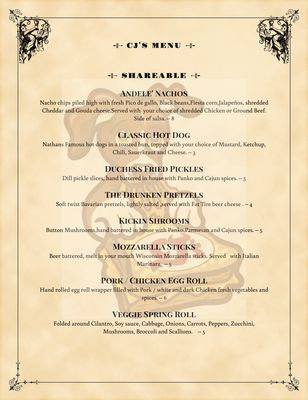 Menu photo 2 CJ's Columbia, SC Menu photo 2 CJ's Columbia, SC