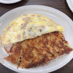 Omelette with hash browns Omelette with hash browns