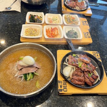 BBQ 21 - Cold noodle with galbi. - Korean Near Me - Fairfax, Virginia BBQ 21 - Cold noodle with galbi. - Korean Near Me - Fairfax, Virginia
