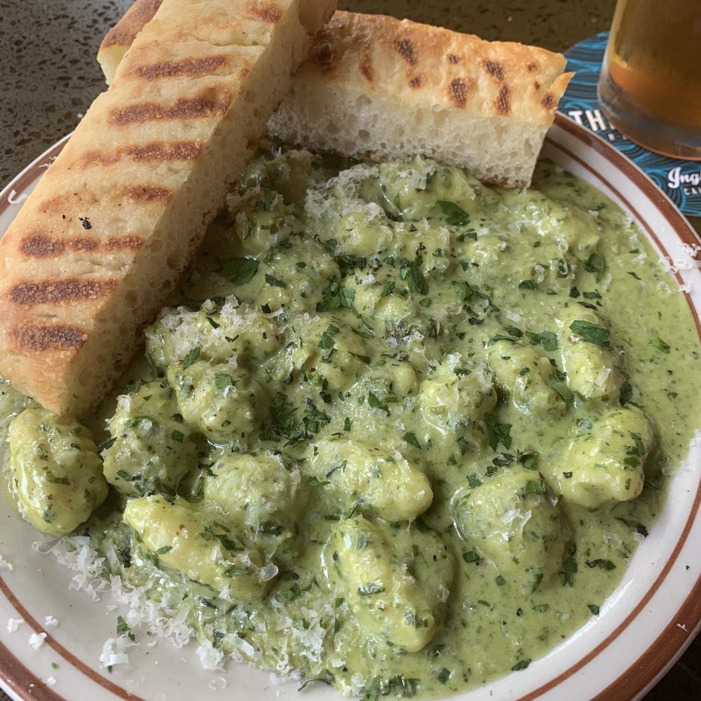 Bobby G's Pizzeria - Gnocchi in Creamy Pesto Sauce - Pizza Near Me - Berkeley, California