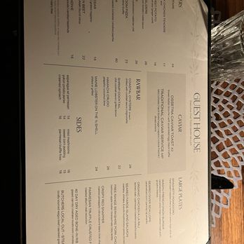 The Guest House Austin - Menu - New American Near Me - Austin, Texas