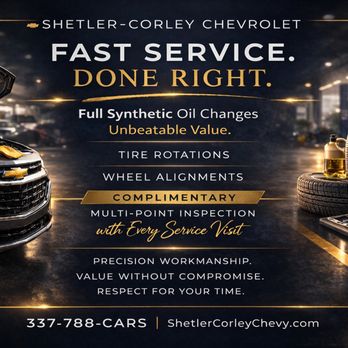 Shetler-Corley Chevrolet - Auto Repair Near Me - Crowley, Louisiana Shetler-Corley Chevrolet - Auto Repair Near Me - Crowley, Louisiana