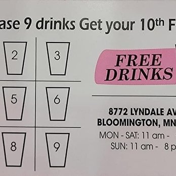 Pink Tea - Stamp card - Bubble Tea Near Me - Bloomington, Minnesota