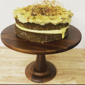 Kantishna Roadhouse - pistachio layer cake with lemon curd and pistachio butter cream frosting - Hotels Near Me - Denali, Alaska