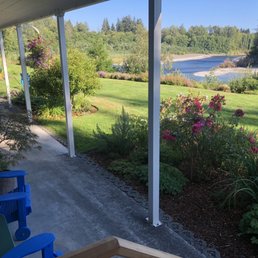 view from cabin's door