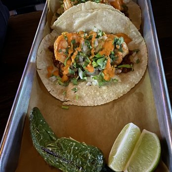 Pour Behavior - Grilled Shrimp and Chorizo Tocos - New American Near Me - Houston, Texas Pour Behavior - Grilled Shrimp and Chorizo Tocos - New American Near Me - Houston, Texas