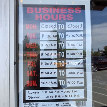 Mai Thai 2 - Business hours - Thai Near Me - Concord, California
