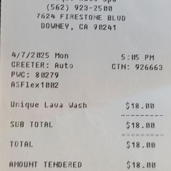 Unique Auto Spa Oil & Lube - I paid top dollar for wash and didn't get what I paid for. - Car Wash Near Me - Downey, California Unique Auto Spa Oil & Lube - I paid top dollar for wash and didn't get what I paid for. - Car Wash Near Me - Downey, California