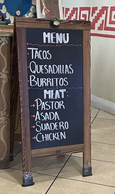 Menu photo 2 Taqueria La Mexicana Fairfield, CA