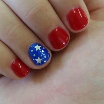 Trendy Nails - My daughter's 4th of July nails - Nail Salons Near Me - Saint Louis, Missouri