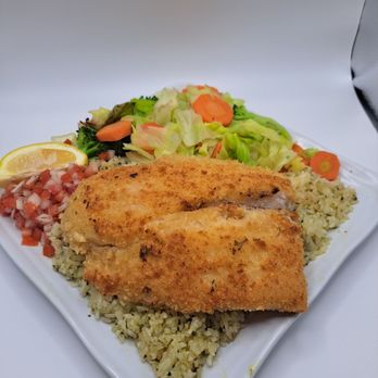 Philly's Sandwich & Grill - Swai fish plate with veggies - Cheesesteaks Near Me - Ontario, California Philly's Sandwich & Grill - Swai fish plate with veggies - Cheesesteaks Near Me - Ontario, California