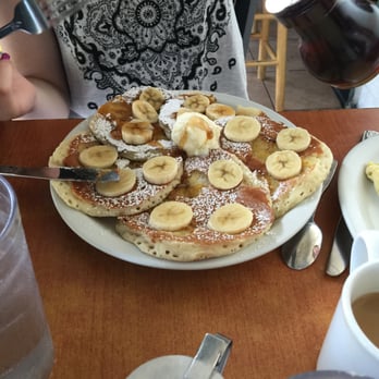 Eggs 'n Things - Our daughter got the banana "no mac nut" pancakes - she loved them! - Breakfast & Brunch Near Me - Honolulu, Hawaii