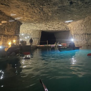The Gorge Underground - They have a really easy way for you to get in the kayaks and water - Rafting/Kayaking Near Me - Pine Ridge, Kentucky