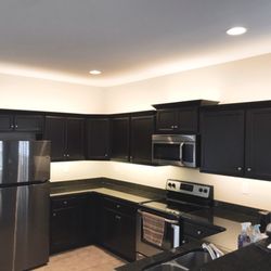 Accent Lighting of the Grand Strand - This LED cabinet lighting definitely made this the most popular room in the house