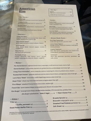 Menu photo 8 American Elm Denver, CO