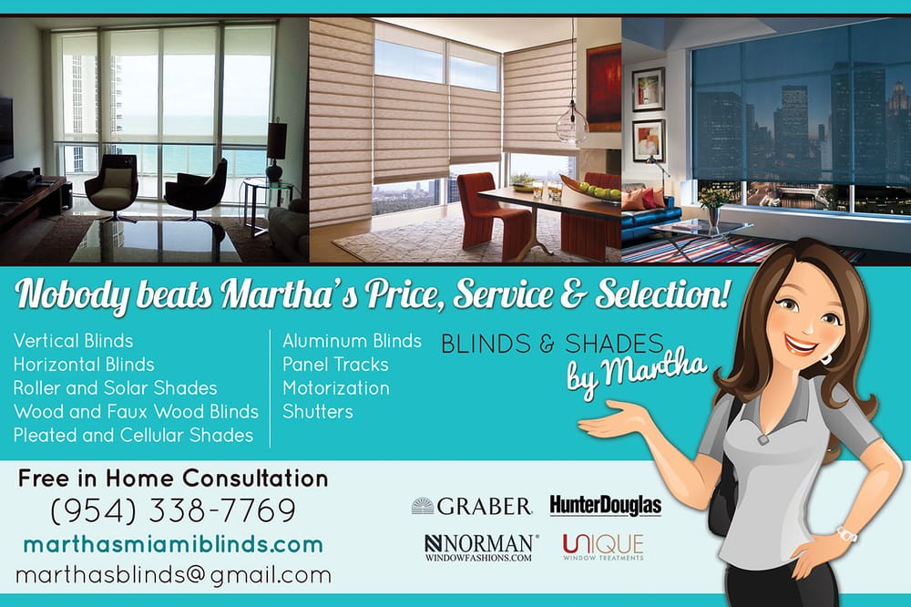 BLINDS & SHADES BY MARTHA Updated September 2024 Miami, Florida