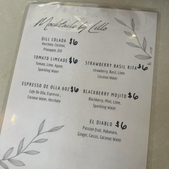 Lillo Eatery - drink menu April 2025 - Breakfast & Brunch Near Me - Reno, Nevada