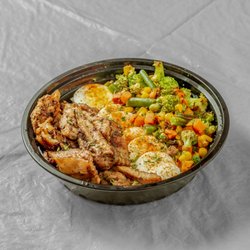 Monahs Caribbean Cuisine - Jerk Chicken Ramen Bowl