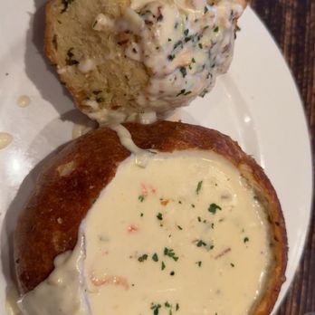 The Fish Hopper - Clam chowder in a bread bowl - Seafood Near Me - Monterey, California