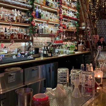 Paper Plane - Bar area during Christmas - Cocktail Bars Near Me - San Jose, California Paper Plane - Bar area during Christmas - Cocktail Bars Near Me - San Jose, California