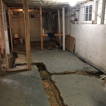 Schmitty's Plumbing - You can see a little to the left the whole floor of the bathroom cut out, the 2nd bathroom had extensive work done under the concrete also. - Plumbing Near Me Schmitty's Plumbing - You can see a little to the left the whole floor of the bathroom cut out, the 2nd bathroom had extensive work done under the concrete also. - Plumbing Near Me