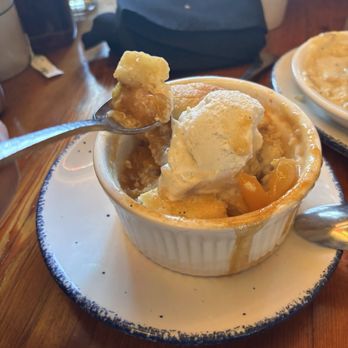 Mama's Cafe - One again... peach cobbler! - American Near Me - San Antonio, Texas