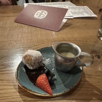 LouVino OTR - Cookie dough stuffed beignet - Wine Bars Near Me - Cincinnati, Ohio LouVino OTR - Cookie dough stuffed beignet - Wine Bars Near Me - Cincinnati, Ohio