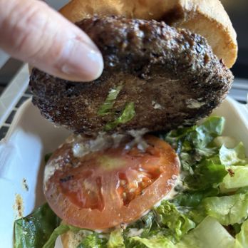 Brooks Burgers - Asked for NO SAUCE but burger was slathered in it - Burgers Near Me - San Luis Obispo, California