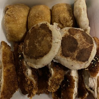 Nu'uanu Okazuya - Breakfast for the team: inari sushi, hash, furikake chicken - Japanese Near Me - Honolulu, Hawaii Nu'uanu Okazuya - Breakfast for the team: inari sushi, hash, furikake chicken - Japanese Near Me - Honolulu, Hawaii