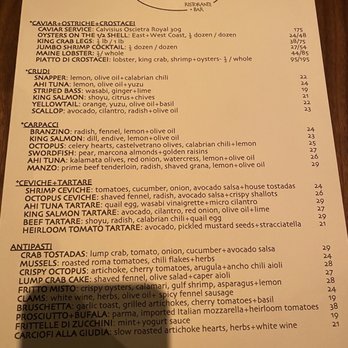 Duemani - The menu - Venues & Event Spaces Near Me - Aspen, Colorado