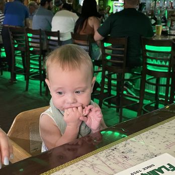 Flanigan’s - Baby lived the high top high chair and was mesmerized by the action. - Seafood Near Me - Sunrise, Florida