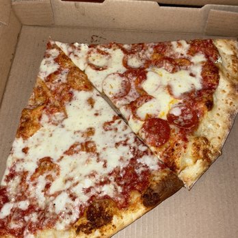 Vinnie Van Go-Go's - Left: Cheese Right: Pepp - Pizza Near Me - Savannah, Georgia