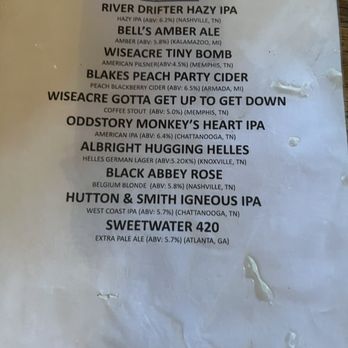 Shenanigans - Draft list (04/24) - American Near Me - Sewanee, Tennessee
