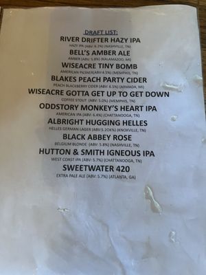 Menu photo 3 Shenanigans Sewanee, TN
