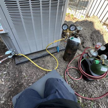 DLS HVAC - Brazing with nitrogen pipe repair - Heating & Air Conditioning/HVAC Near Me DLS HVAC - Brazing with nitrogen pipe repair - Heating & Air Conditioning/HVAC Near Me