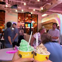 Buttermilk Baby - Carvel pistachio and coffee soft serve