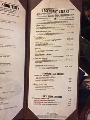 Menu photo 5 LongHorn Steakhouse Boise, ID