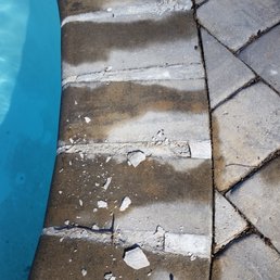 This is an example of work performed by Sandcastle Construction. This was masonry work in Hampton, NH that fell apart in  12 months