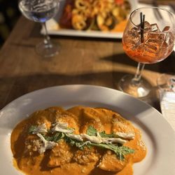 Barka - Lobster and crab ravioli in vodka sauce