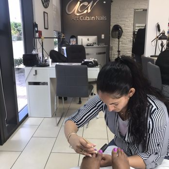 Art Cuban Nails - I am visiting Miami and decided to check out Art Cuban Nails for a manicure and pedicure. - Nail Salons Near Me - Miami, Florida