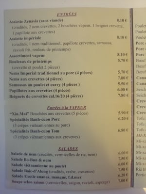 Menu photo 1 Zenazia Toulouse, 31 Menu photo 1 Zenazia Toulouse, 31