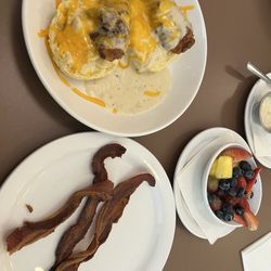 Big Bad Breakfast - Little Rock - Spicy bacon made with the left over Tabasco pepper pulp.