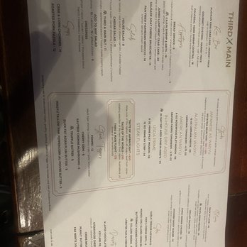 Third and Main - Menu - American Near Me - Aurora, Indiana